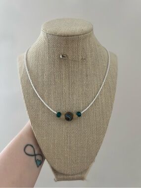 #7. Handmade Boho Beaded Necklace